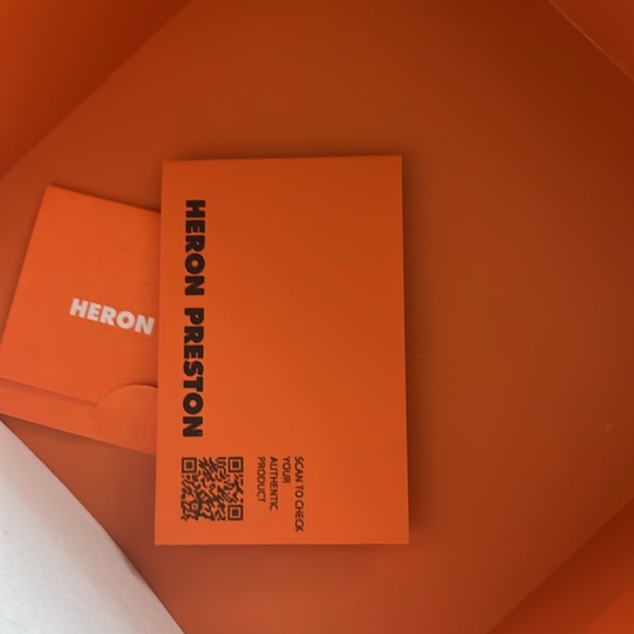 🎉Host Pick 🎉 💕. Heron Preston Multi Chain Necklace Silver Orange Brand New - Picture 6 of 10